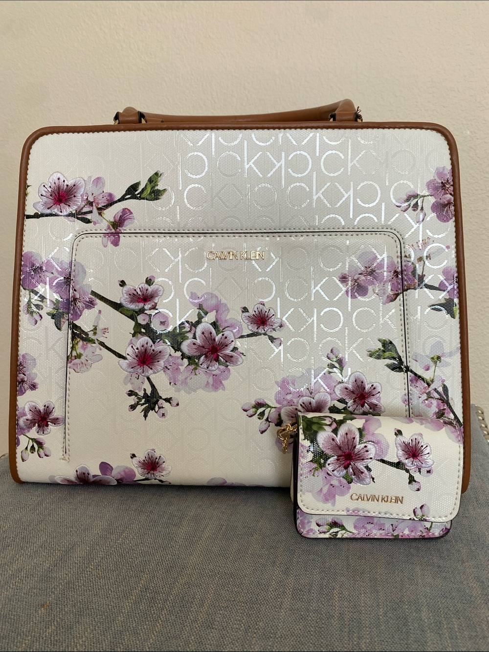 CK floral handbag